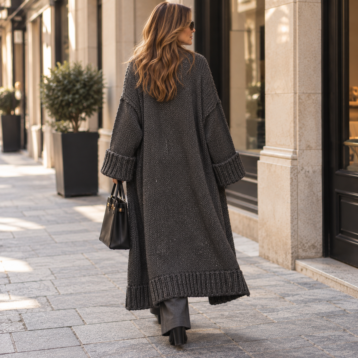 The Victoire Long Cardigan - Soft & Cozy Knit