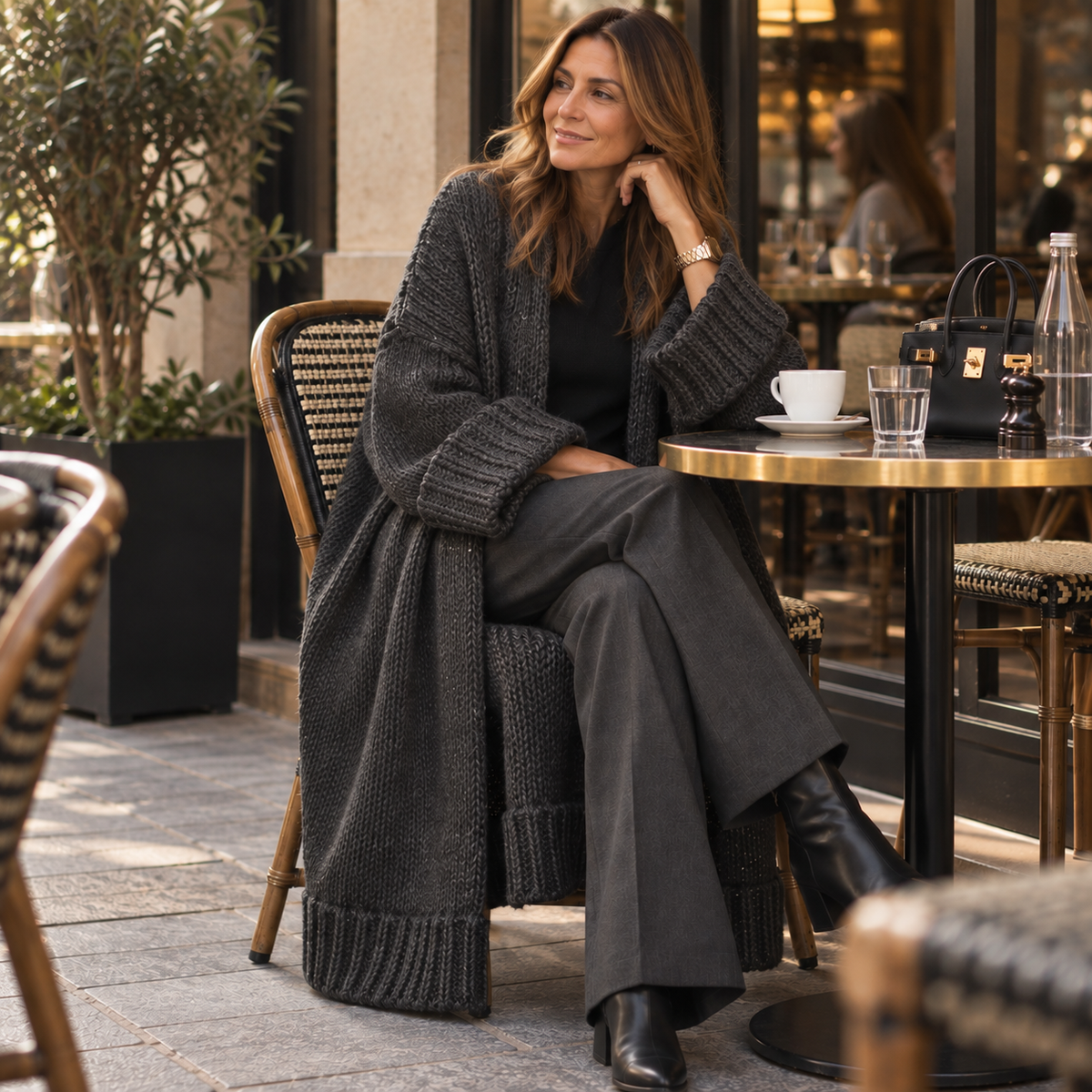 The Victoire Long Cardigan - Soft & Cozy Knit