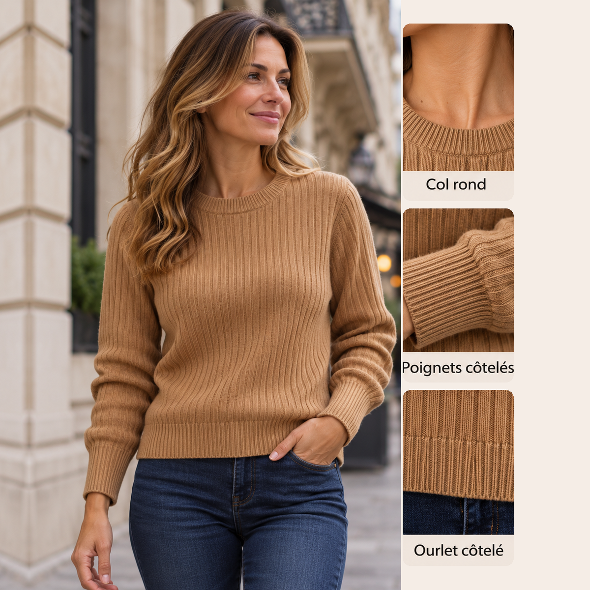 The Camille Sweater - Fleece-Lined & Soft
